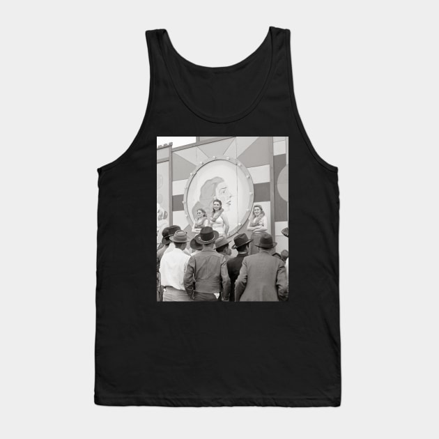 Carnival Girlie Show, 1942. Vintage Photo Tank Top by historyphoto